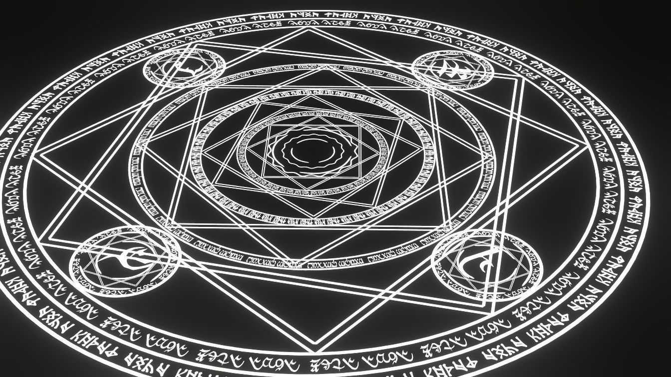 Circle Magic VFX Anime Low-poly 3D model_6