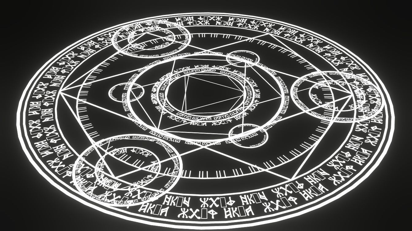 Circle Magic VFX Anime Low-poly 3D model_12