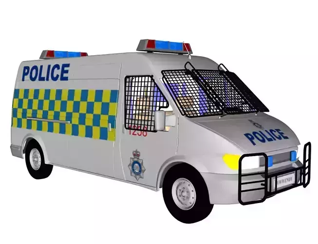 obj-police van 3D model