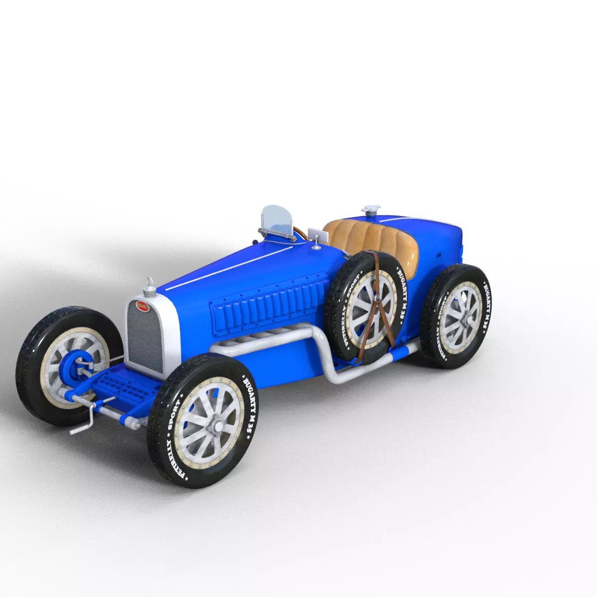 race car 3D model_0