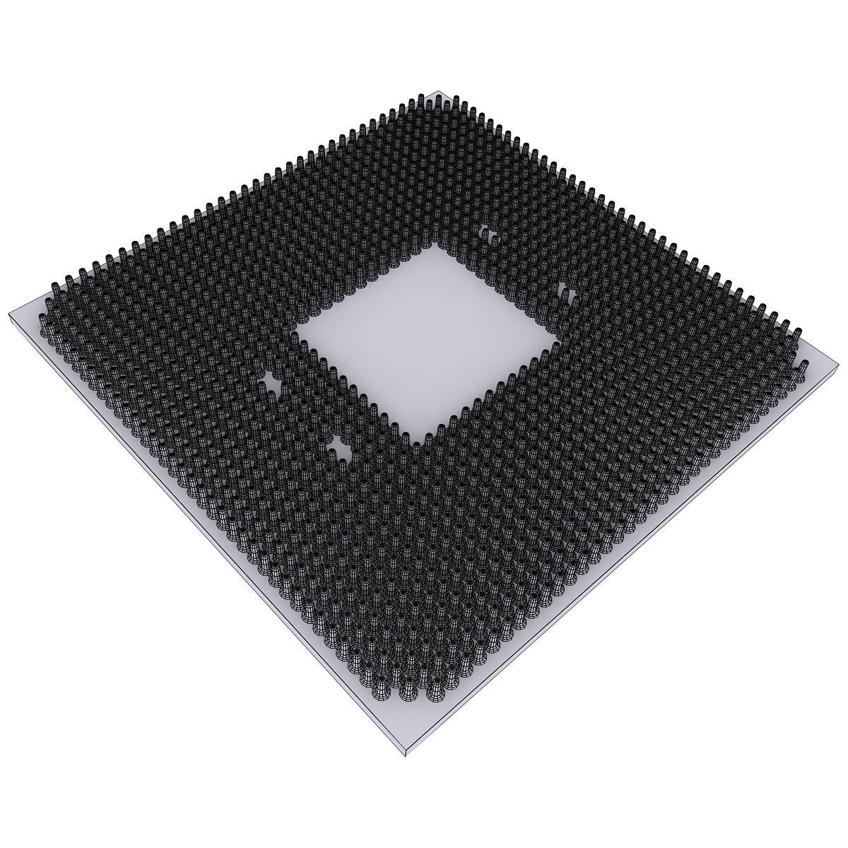 AMD Ryzen CPU 3D model_10