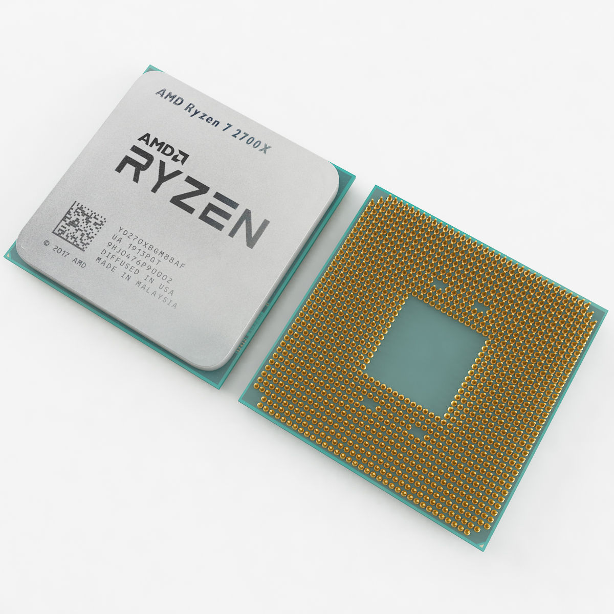 AMD Ryzen CPU 3D model_2