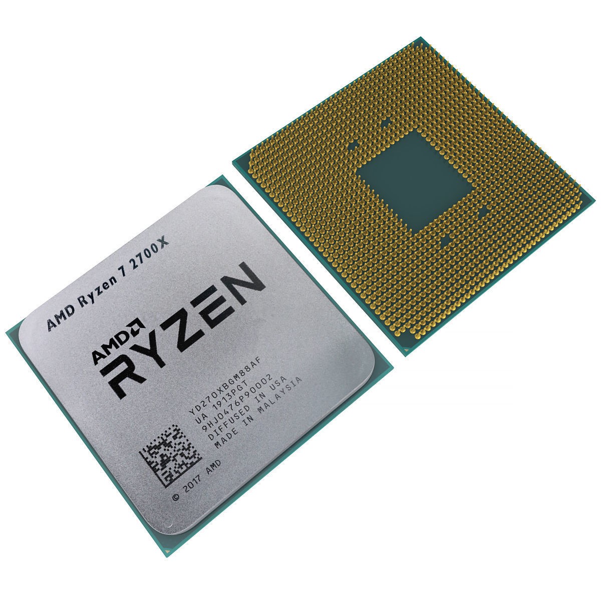 AMD Ryzen CPU 3D model_7