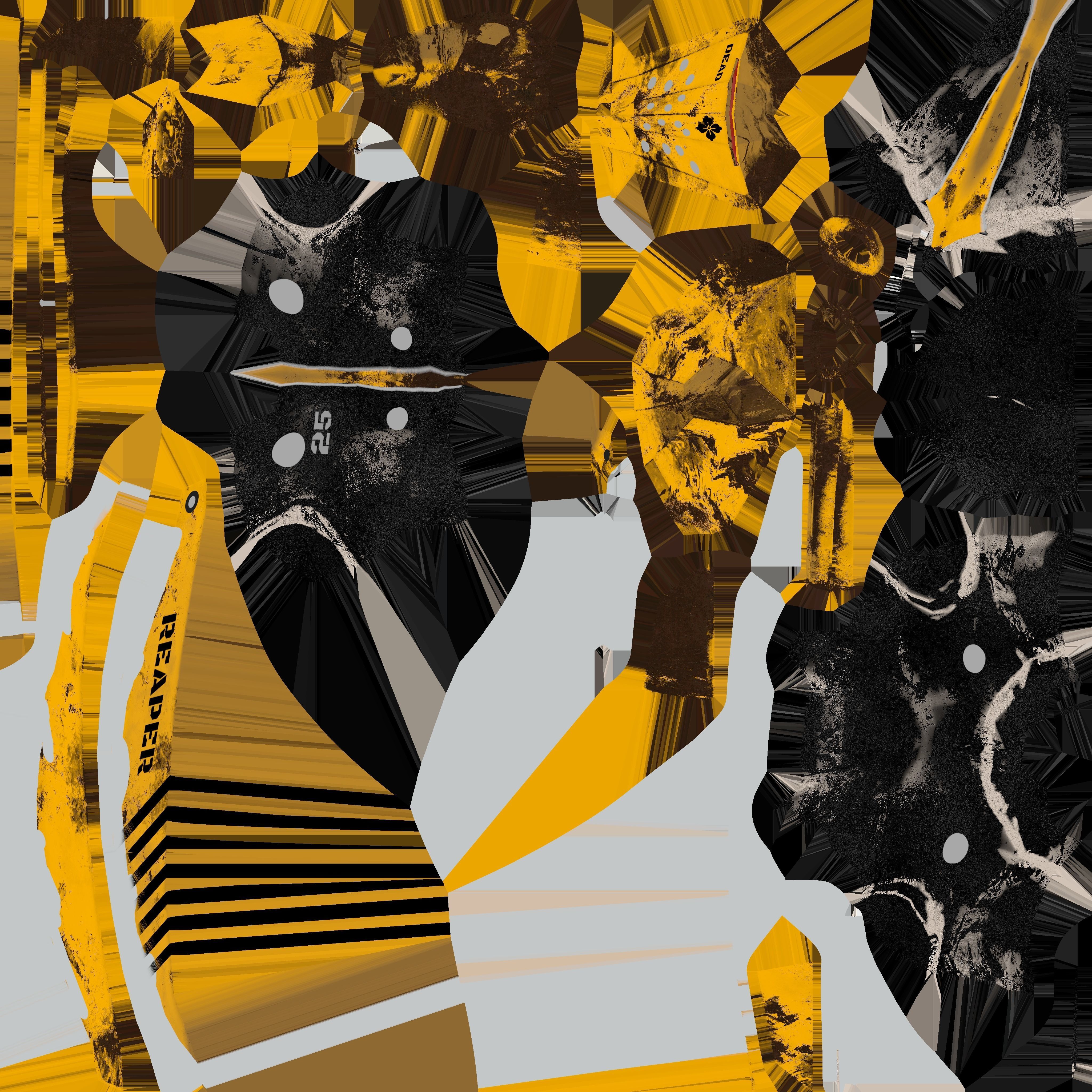 Meka-Reaper mask Low-poly 3D model_5