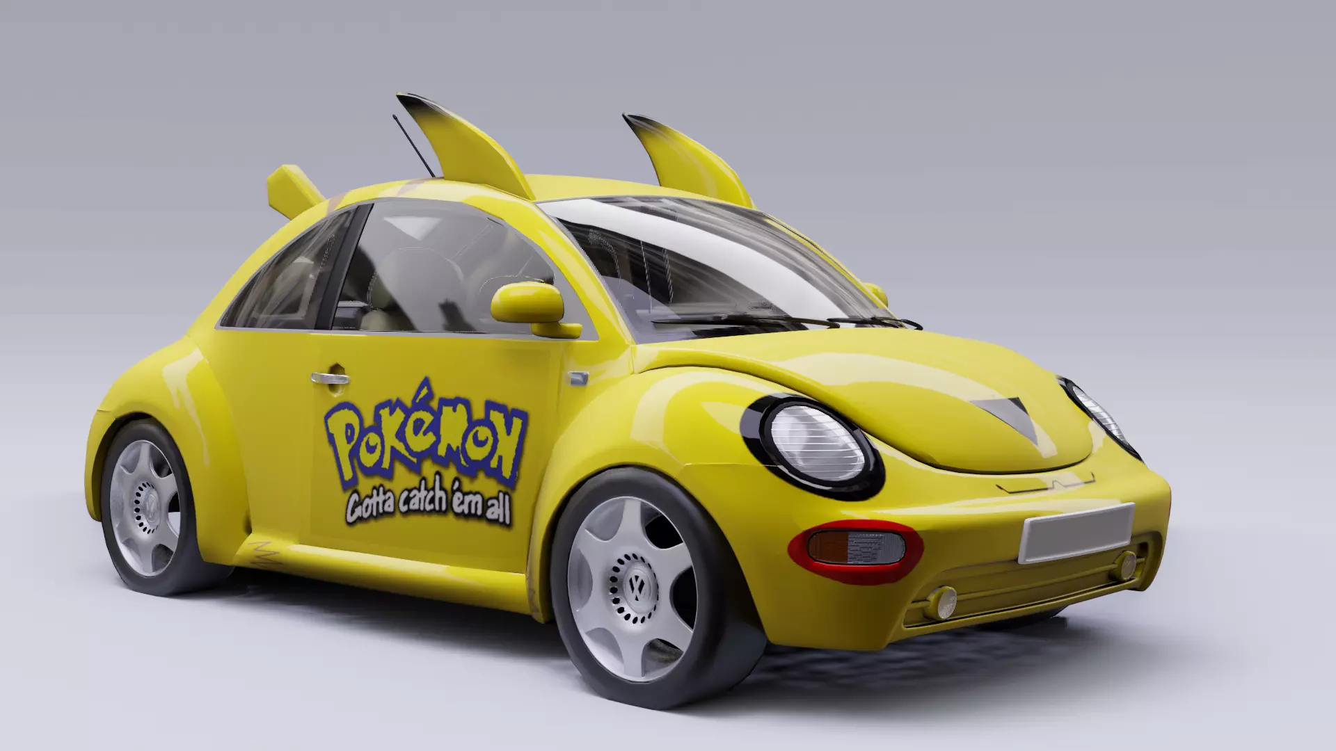 Pokemon car model in Blender 3D 3D model_0