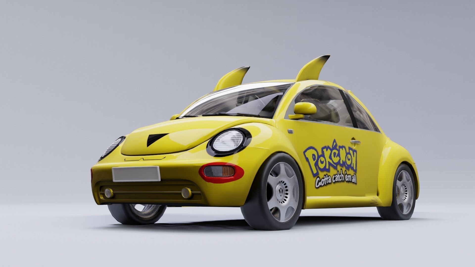Pokemon car model in Blender 3D 3D model_2