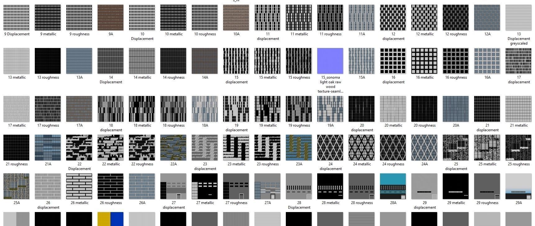 Modern Modular City Blender Cycles Low-poly 3D model_32