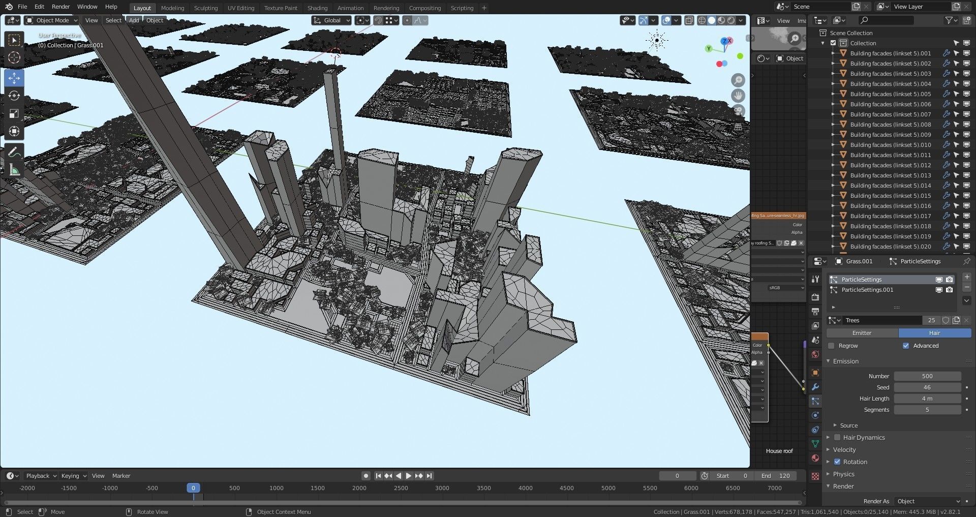 Modern Modular City Blender Cycles Low-poly 3D model_31