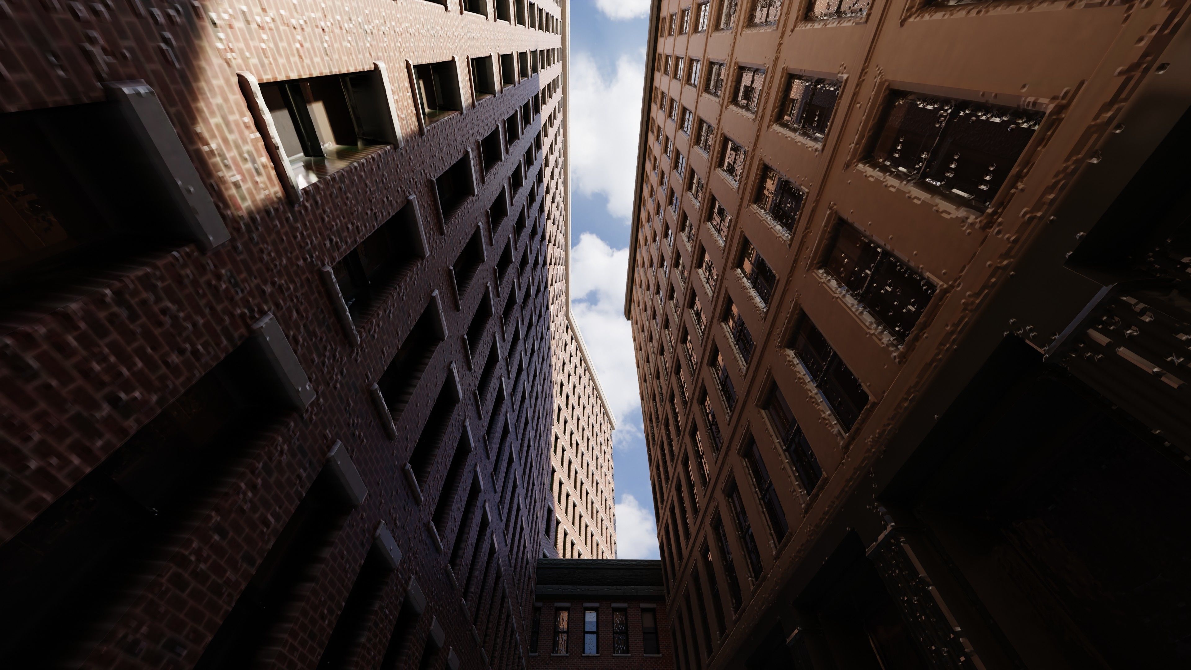 Modern Modular City Blender Cycles Low-poly 3D model_26