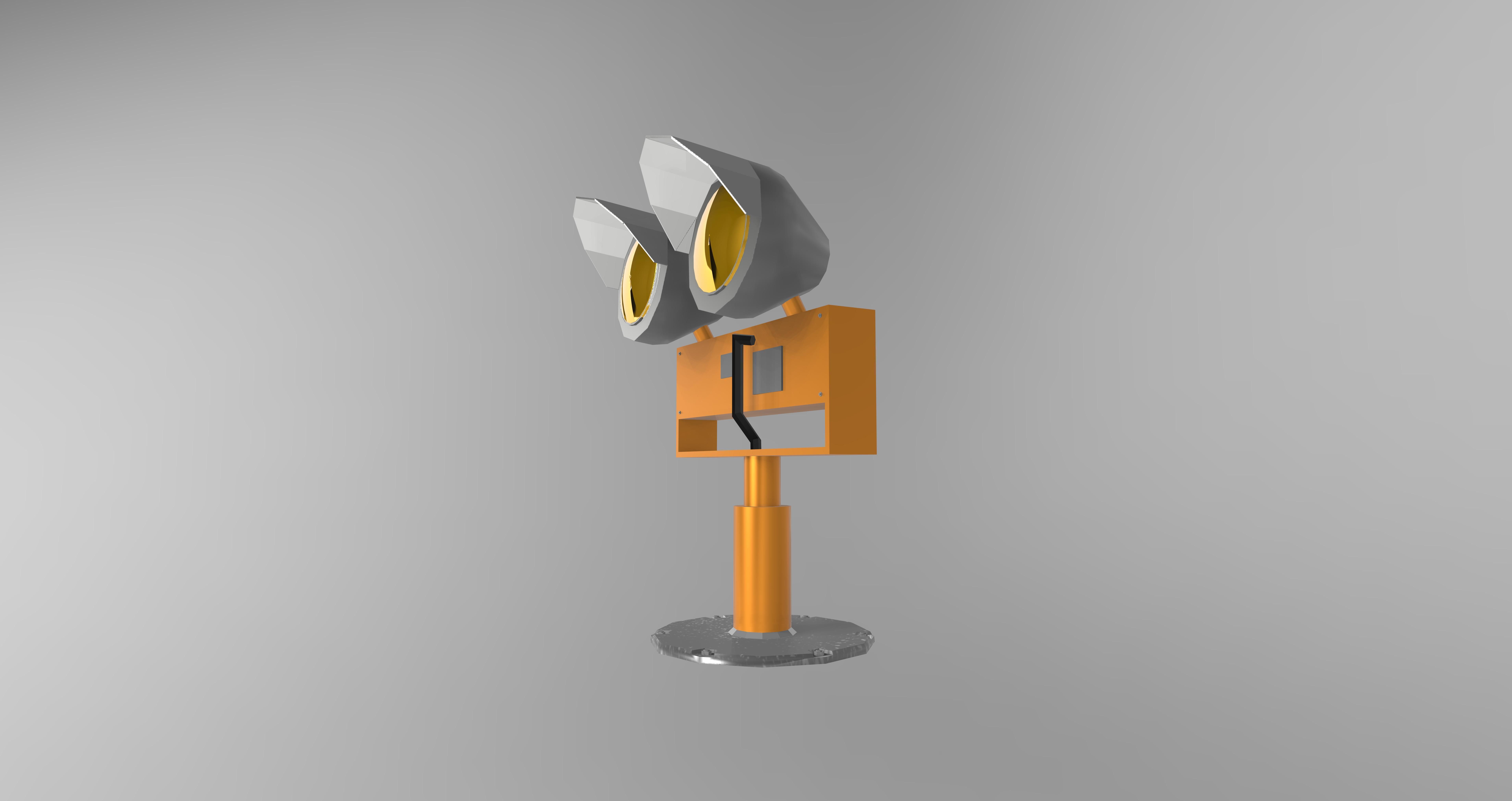 Elevated Runway Guard Light Model Free 3D model_3