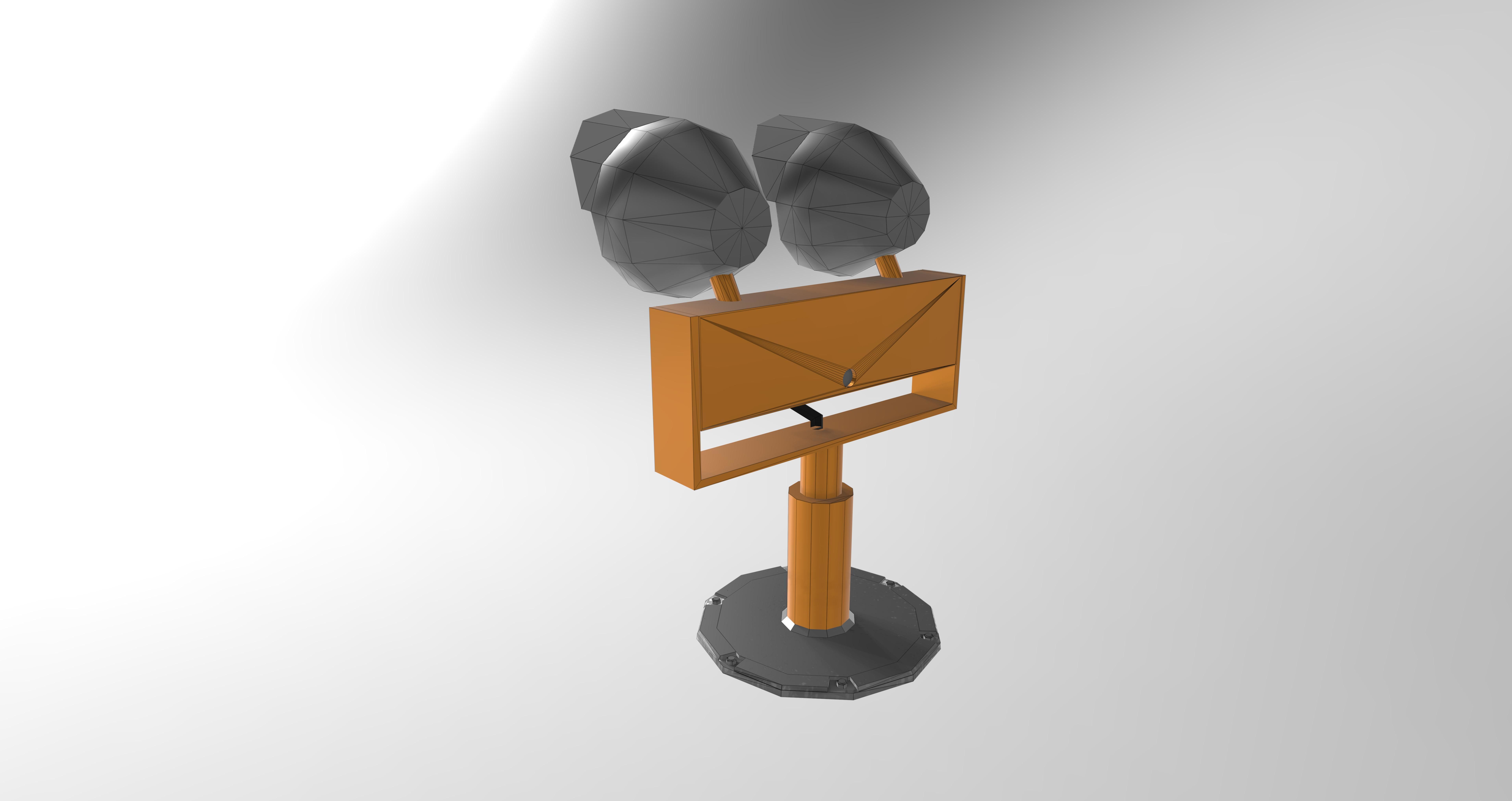 Elevated Runway Guard Light Model Free 3D model_5