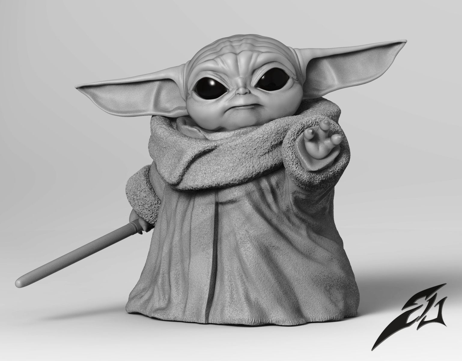 May the Baby Force be with you 3D print model_8