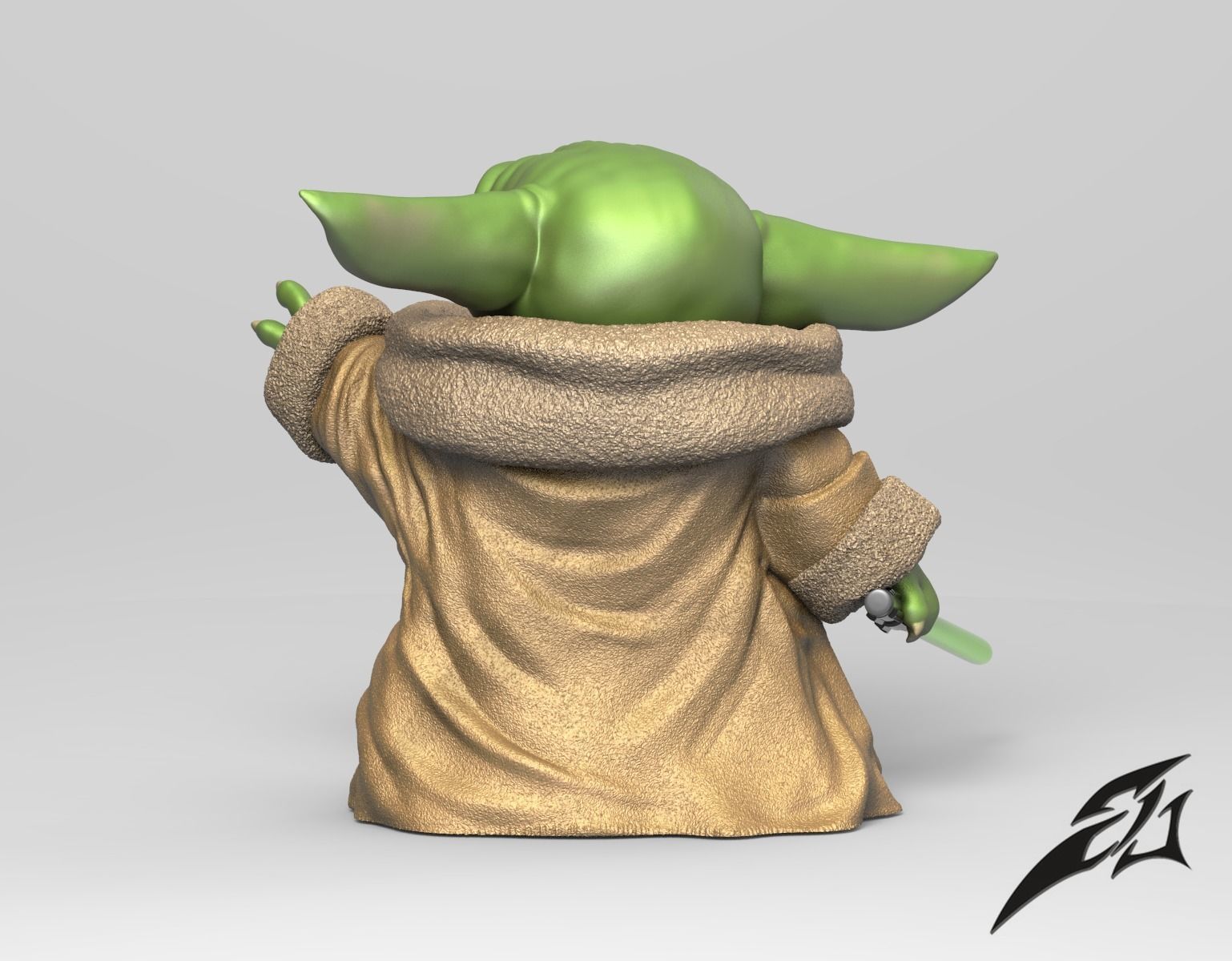 May the Baby Force be with you 3D print model_5