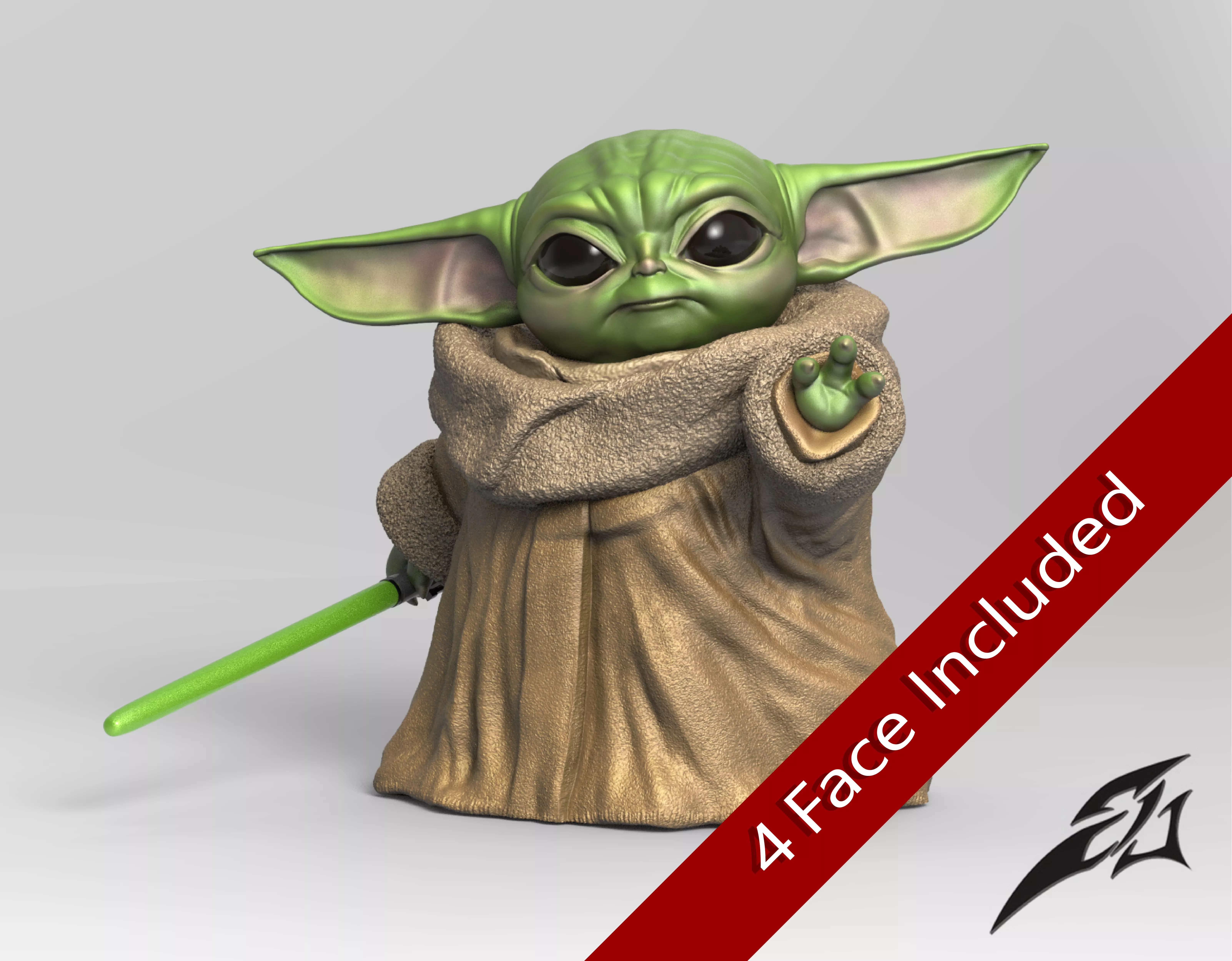 May the Baby Force be with you 3D print model_0
