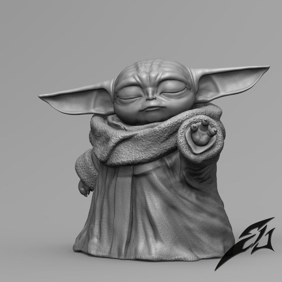 May the Baby Force be with you 3D print model_10