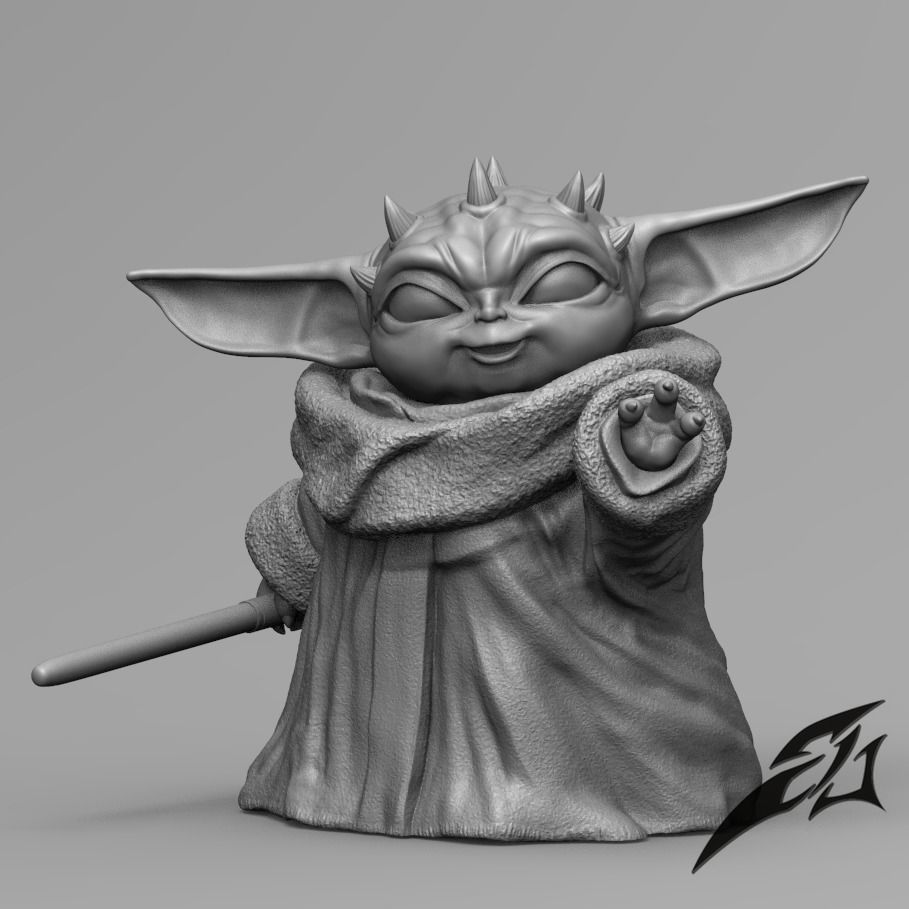 May the Baby Force be with you 3D print model_11