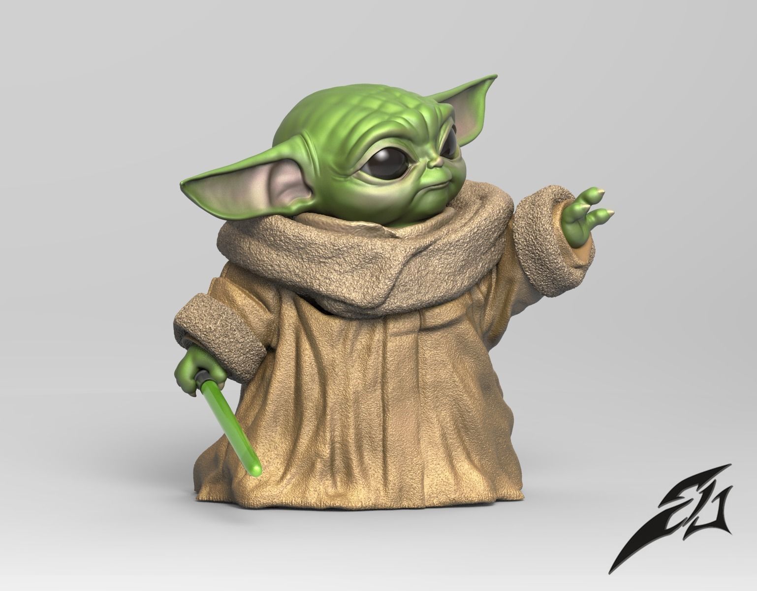 May the Baby Force be with you 3D print model_2