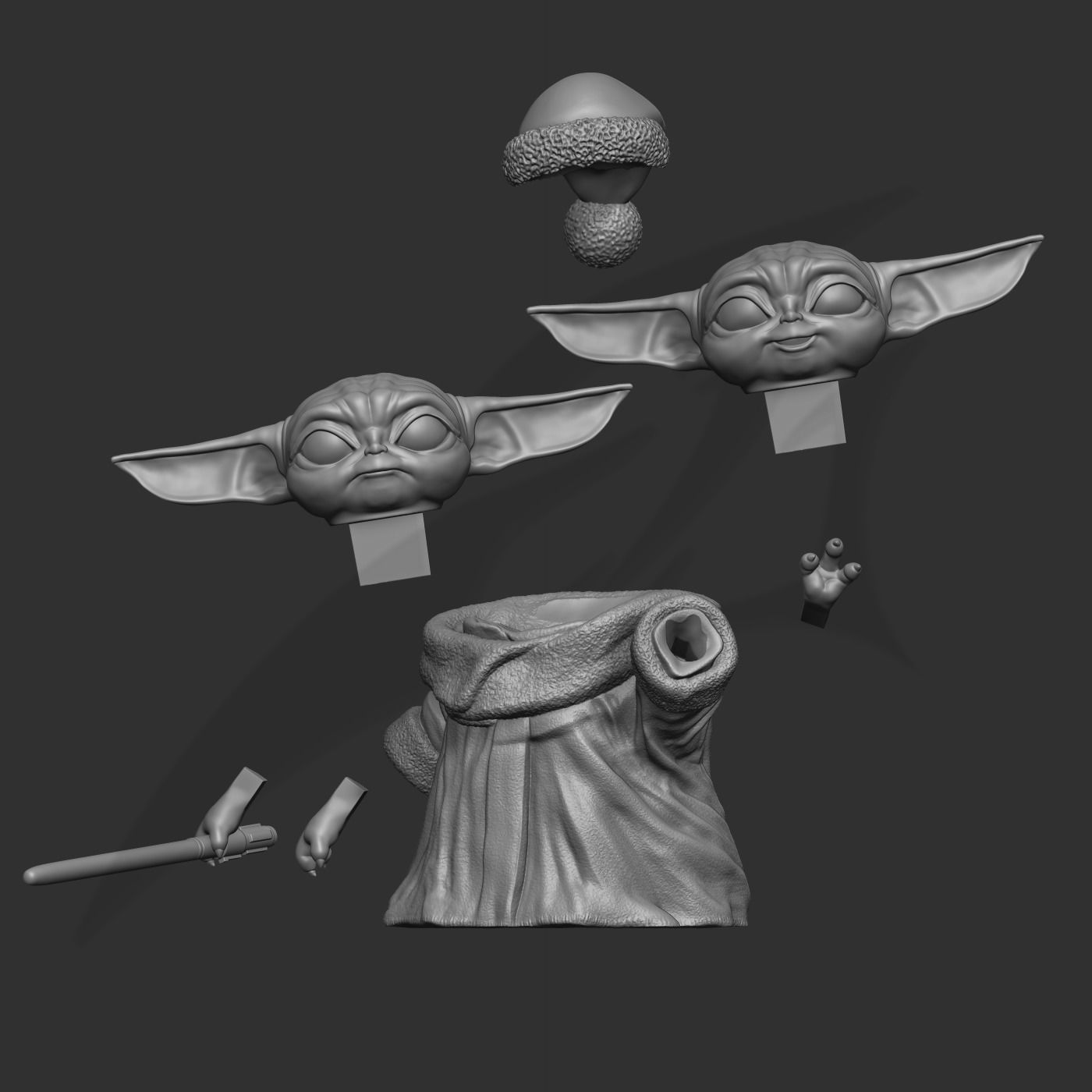 May the Baby Force be with you 3D print model_7