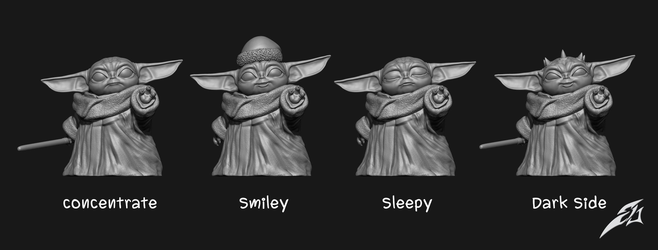 May the Baby Force be with you 3D print model_1