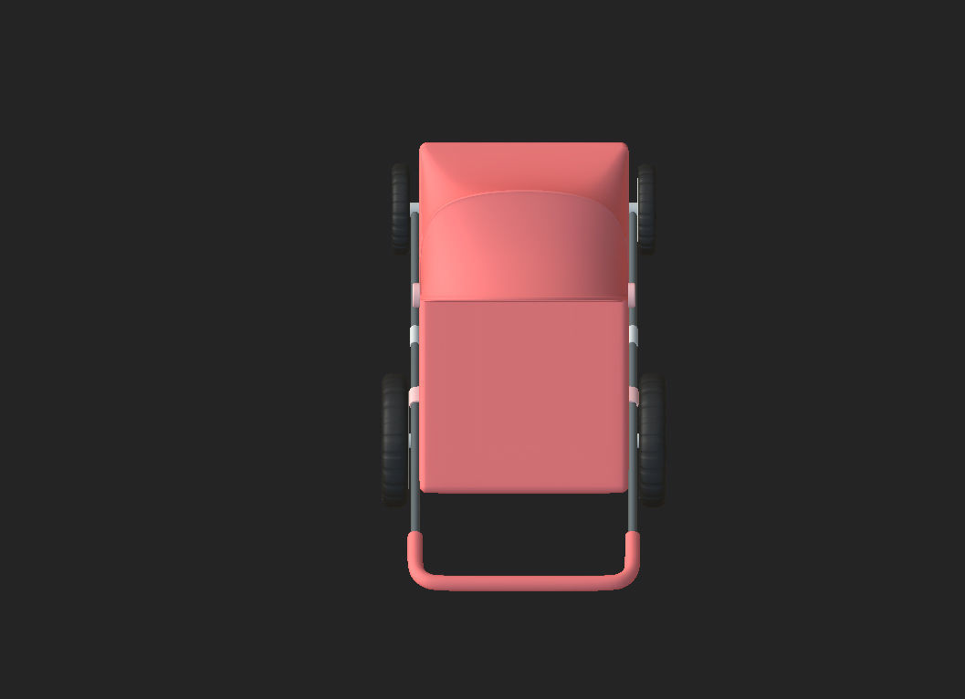 Baby Pram 3D model_13