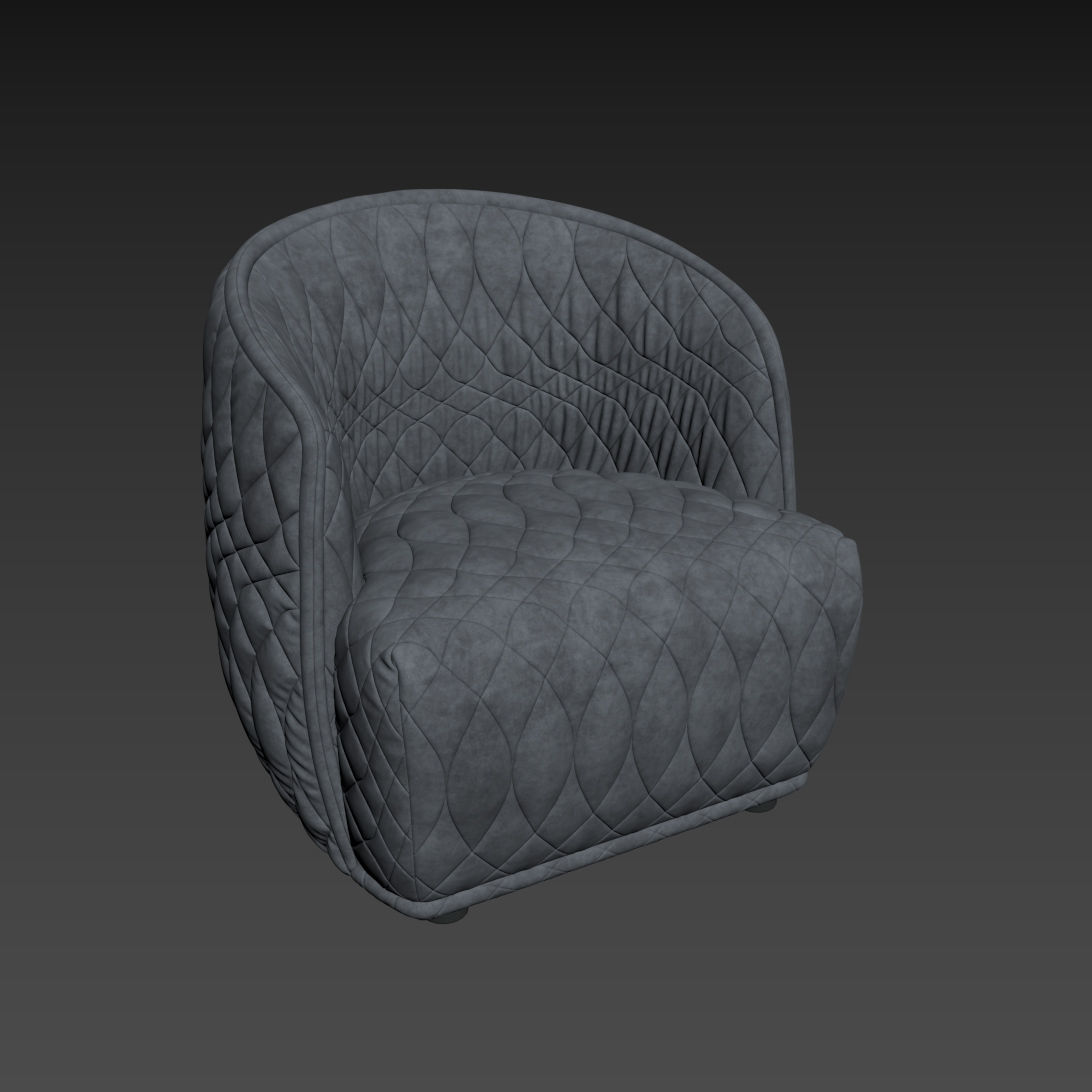 Moroso Redondo small armchair 3D model_15