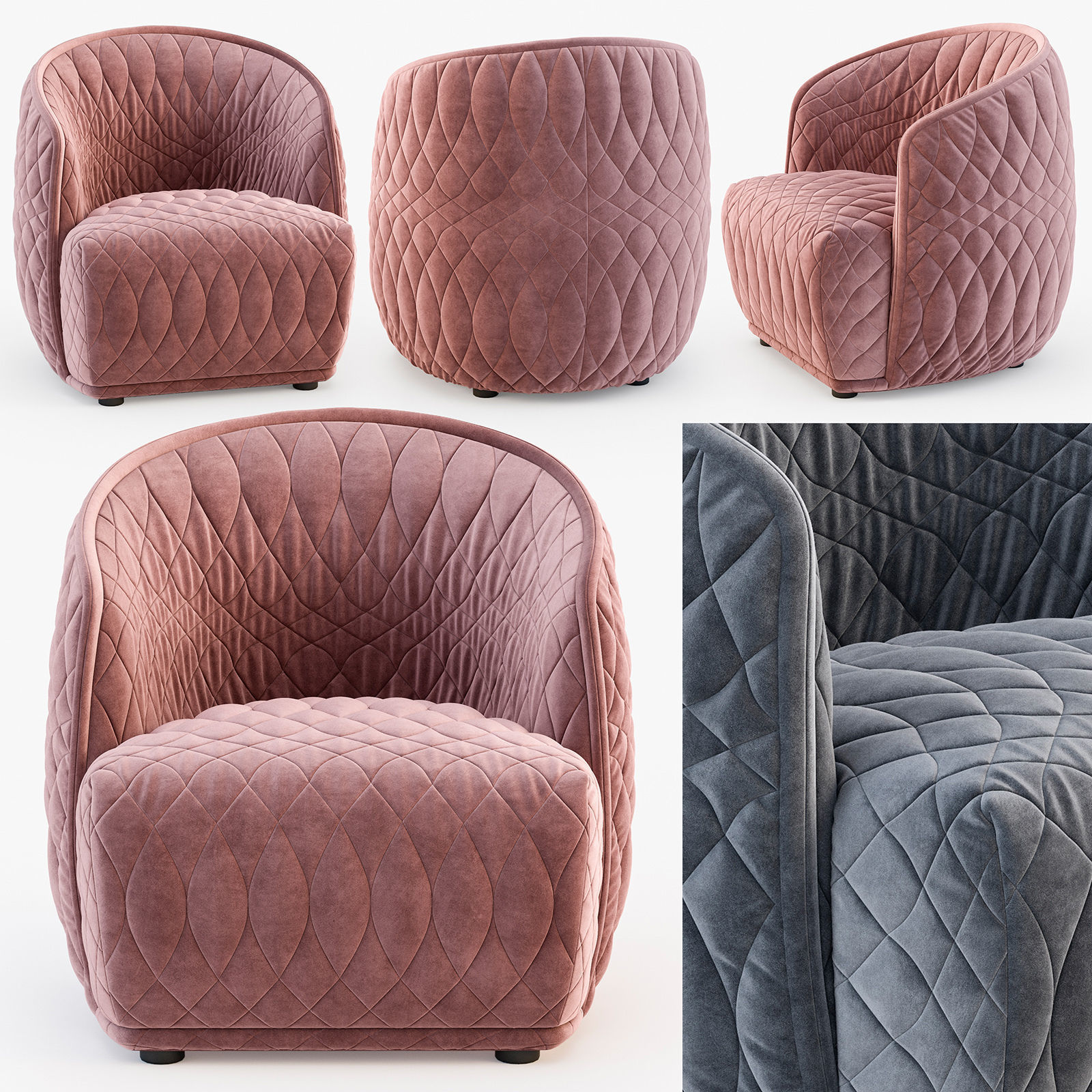 Moroso Redondo small armchair 3D model_0