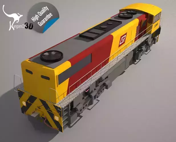 QR Freight Train Class 2390 3D model