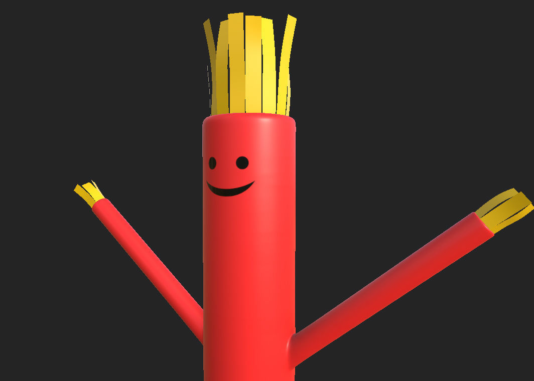 Animated Sky Tube Low-poly 3D model_17