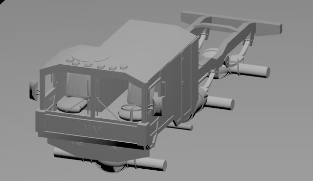 man kat1  Low-poly 3D model_2