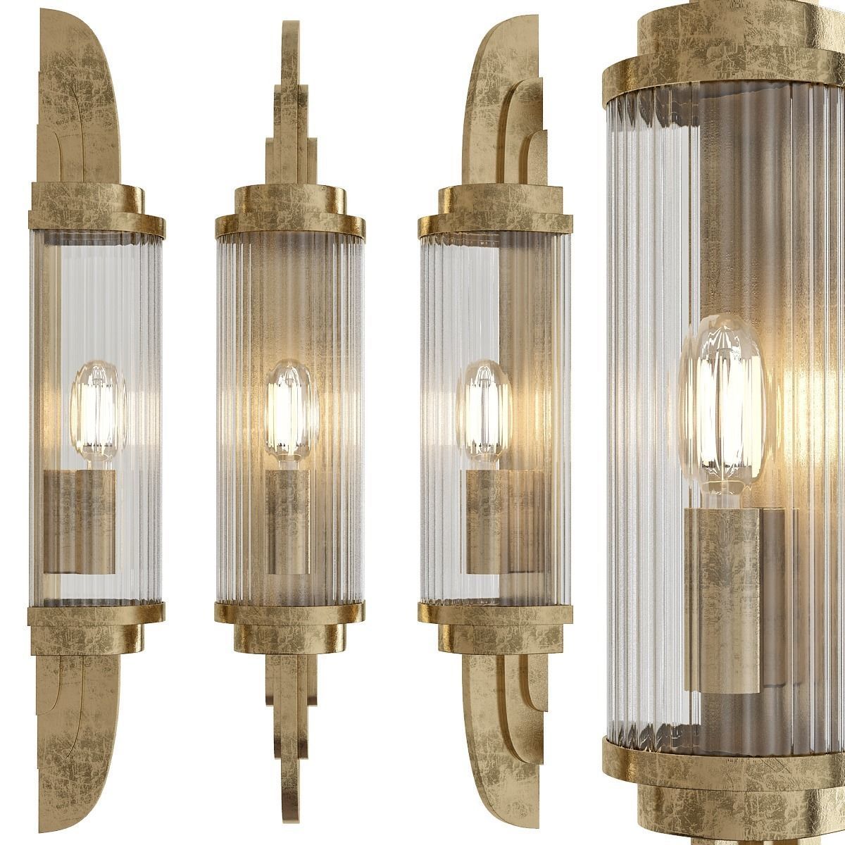 Chandelier 3d model collection 100 pieces Low-poly 3D model_10