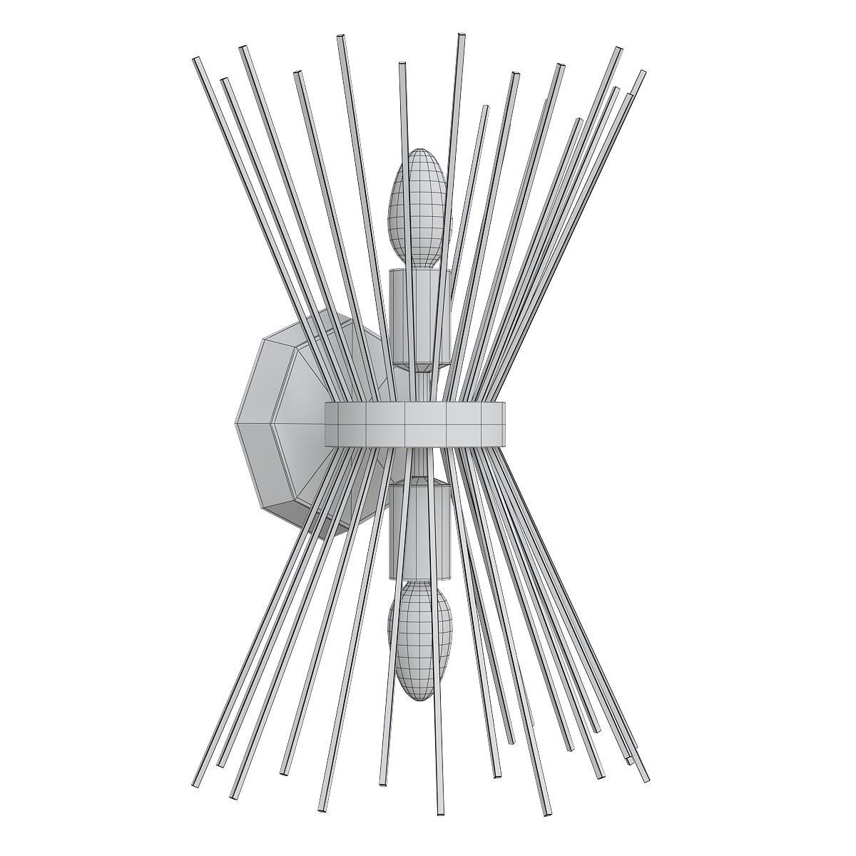 Chandelier 3d model collection 100 pieces Low-poly 3D model_34