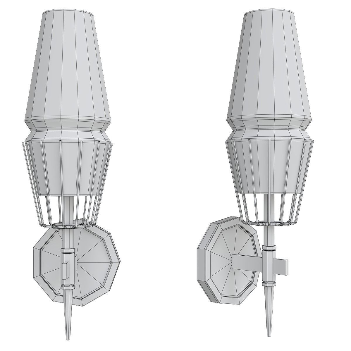 Chandelier 3d model collection 100 pieces Low-poly 3D model_95