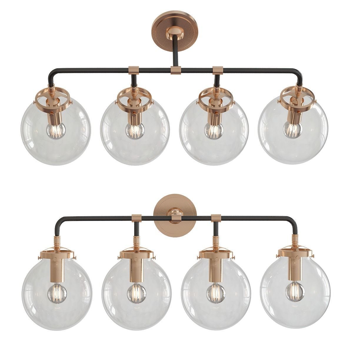 Chandelier 3d model collection 100 pieces Low-poly 3D model_116