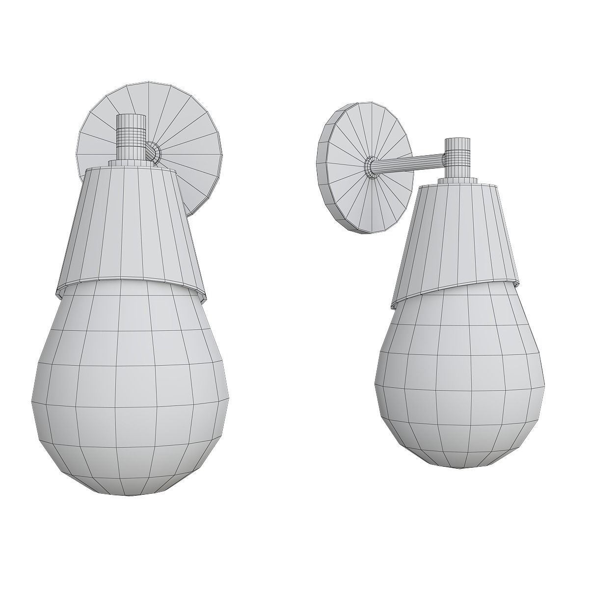 Chandelier 3d model collection 100 pieces Low-poly 3D model_49