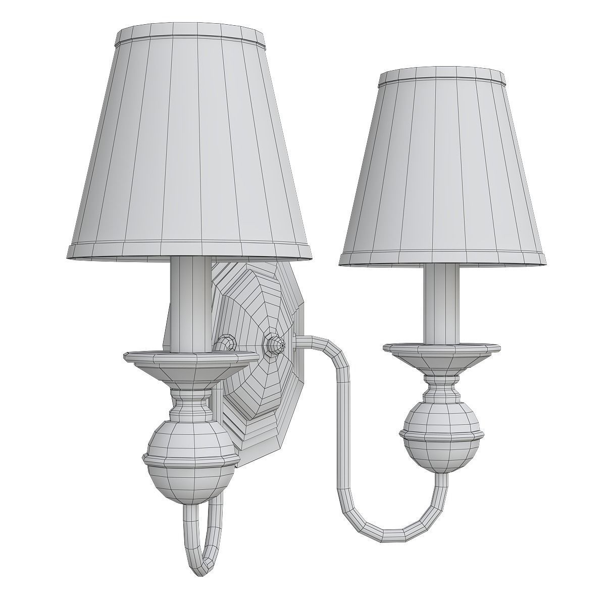 Chandelier 3d model collection 100 pieces Low-poly 3D model_31