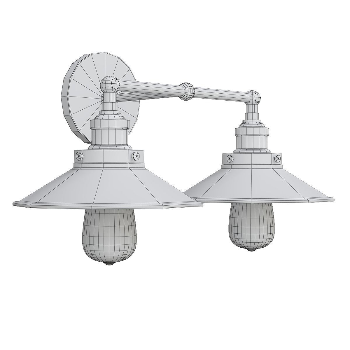 Chandelier 3d model collection 100 pieces Low-poly 3D model_65