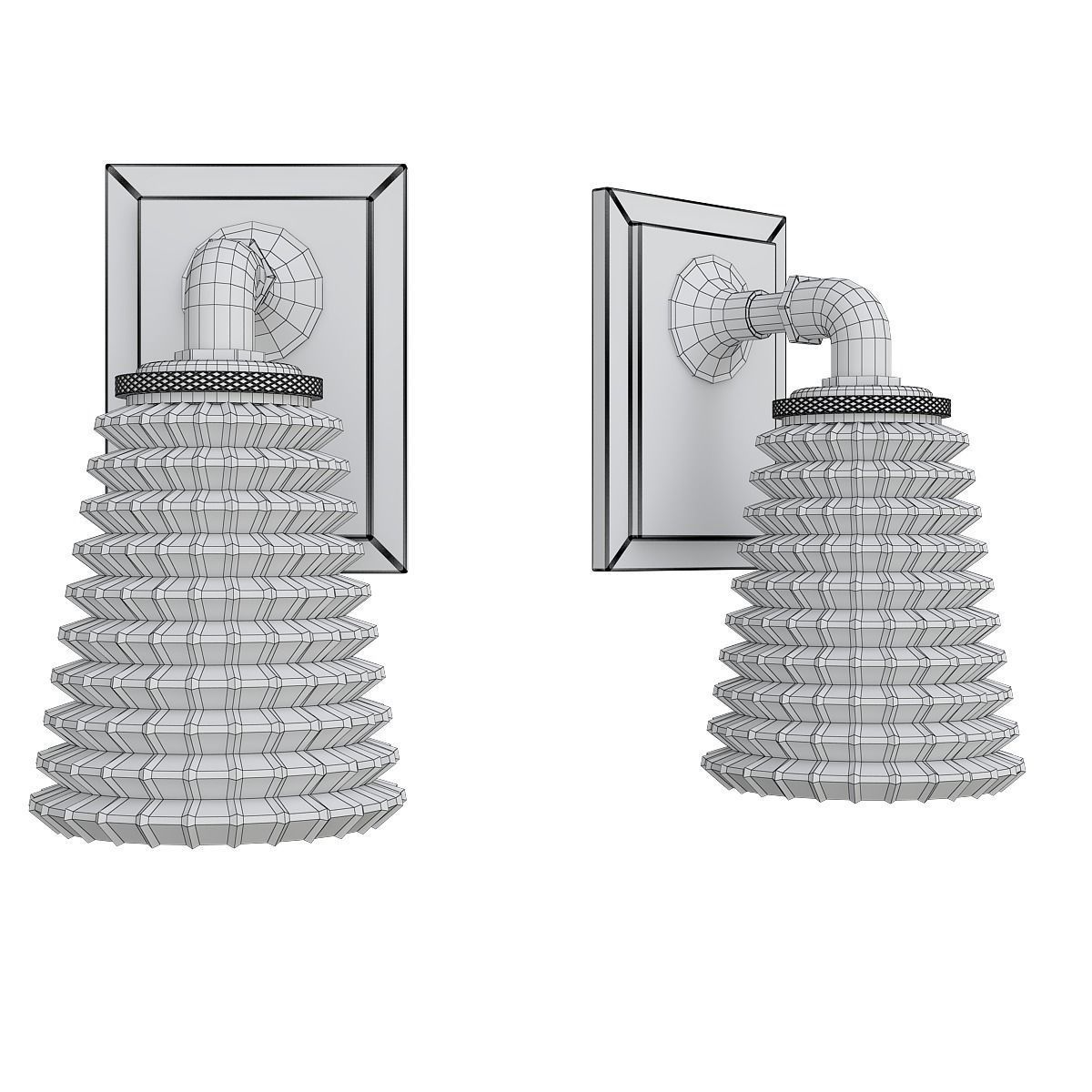 Chandelier 3d model collection 100 pieces Low-poly 3D model_136