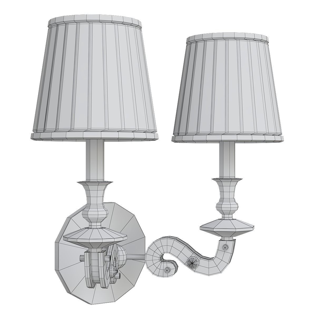 Chandelier 3d model collection 100 pieces Low-poly 3D model_82