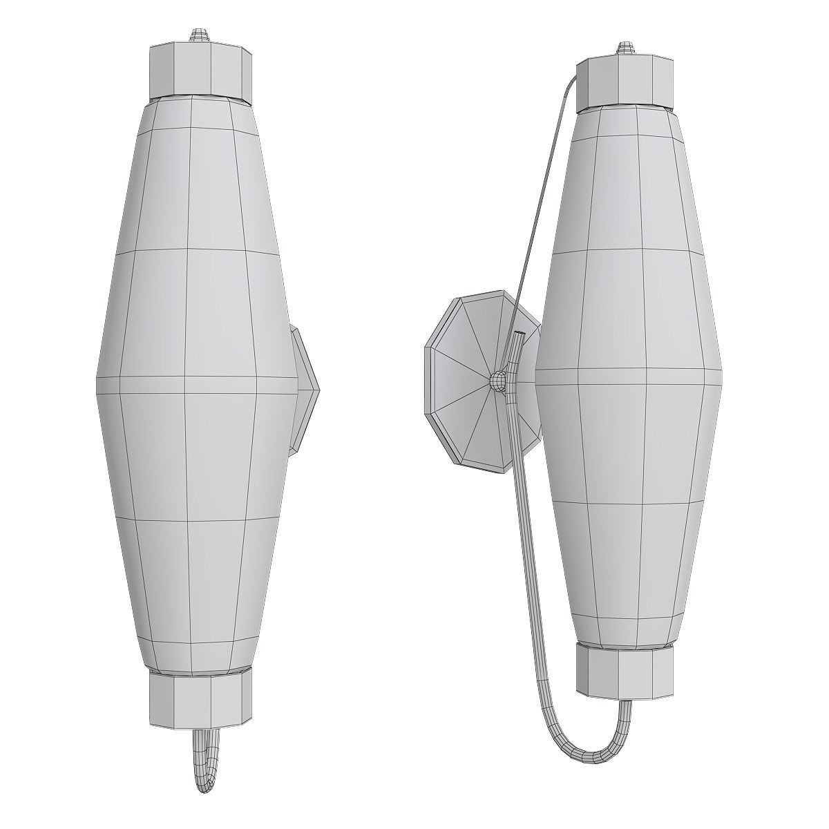 Chandelier 3d model collection 100 pieces Low-poly 3D model_85