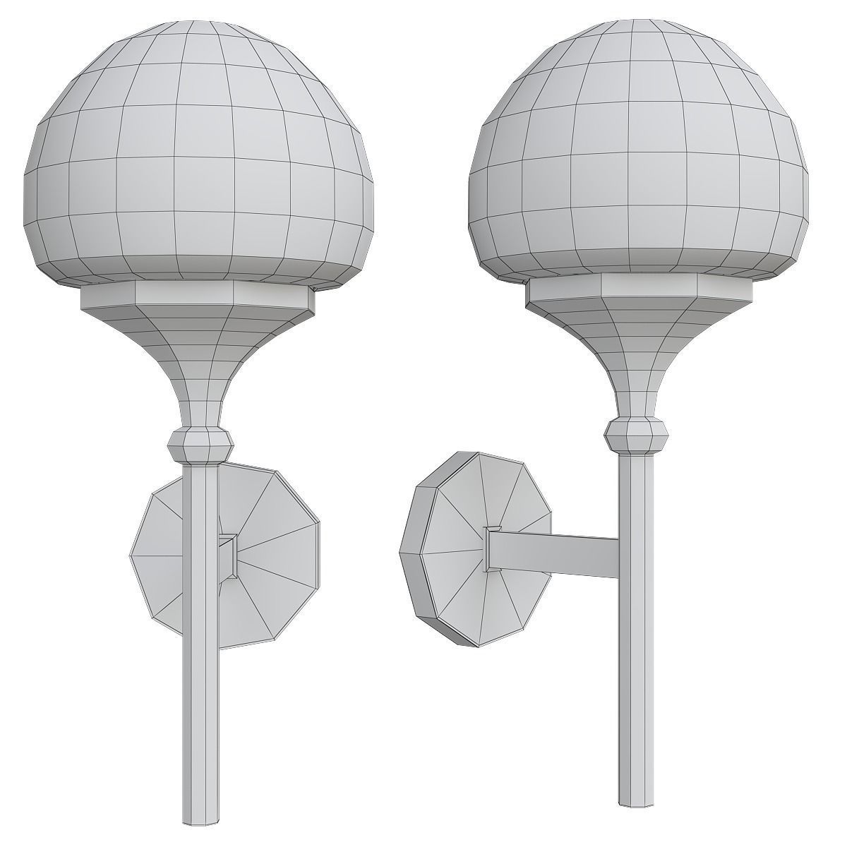 Chandelier 3d model collection 100 pieces Low-poly 3D model_80