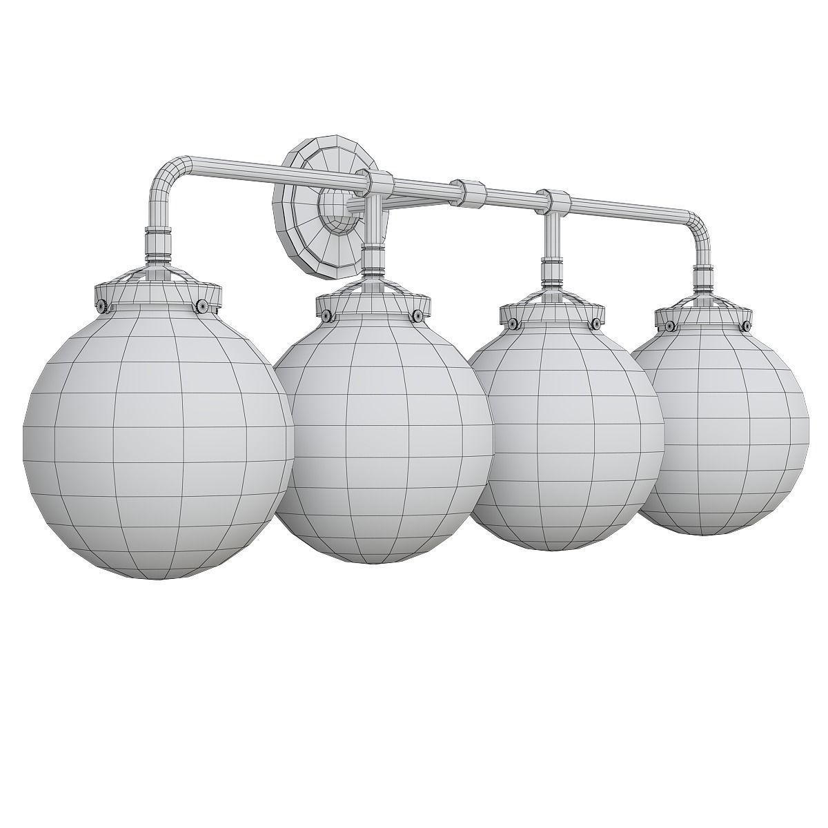 Chandelier 3d model collection 100 pieces Low-poly 3D model_117