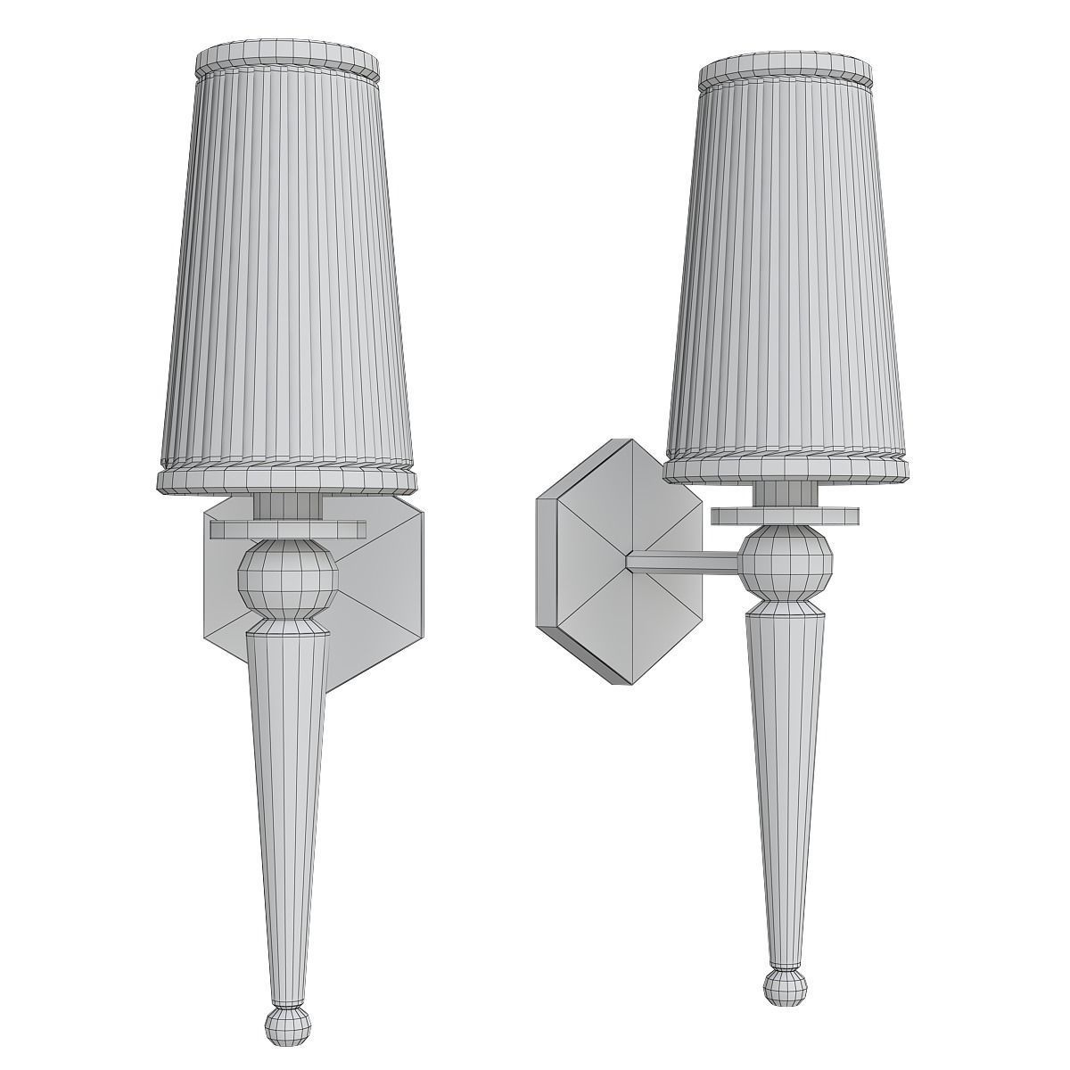 Chandelier 3d model collection 100 pieces Low-poly 3D model_81