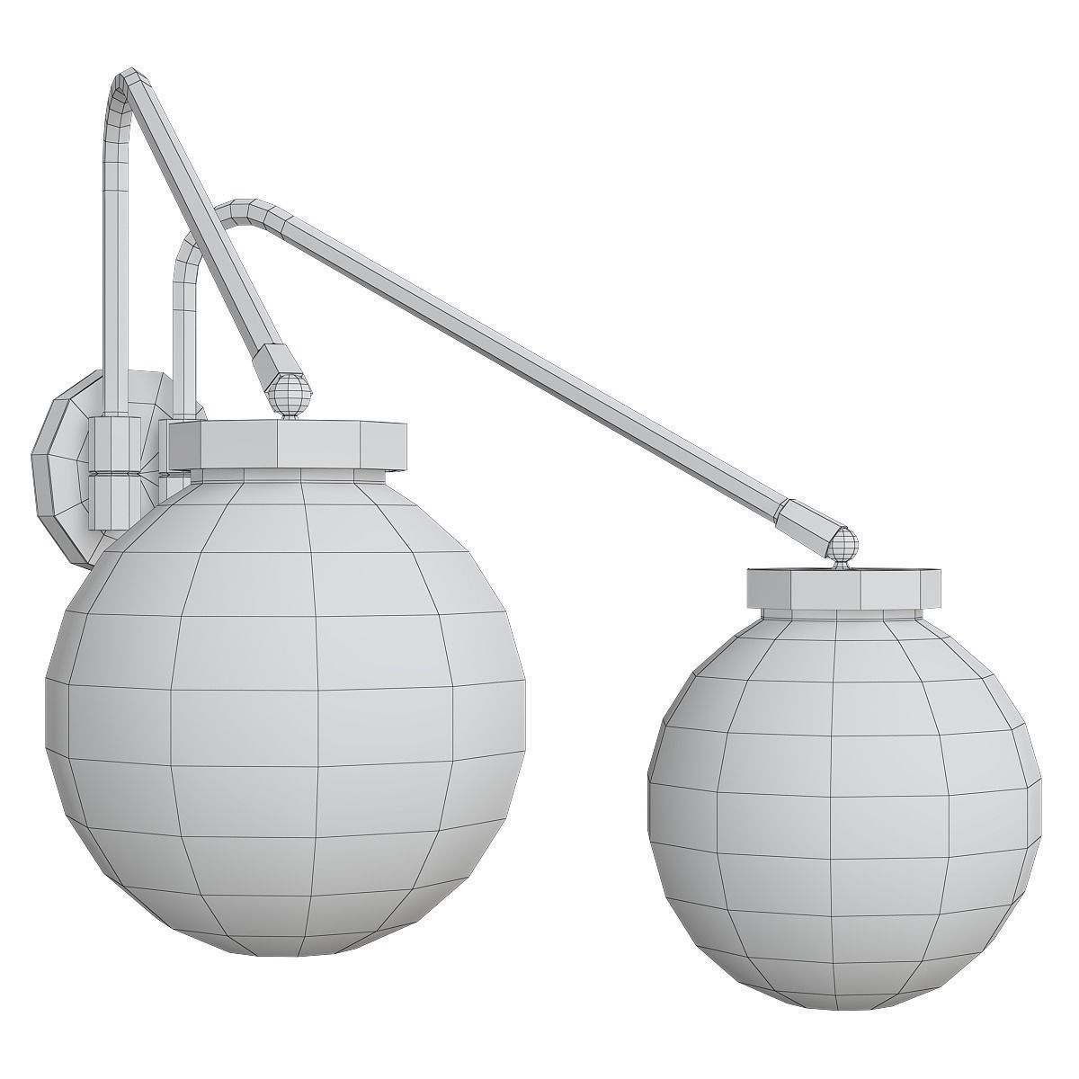 Chandelier 3d model collection 100 pieces Low-poly 3D model_36