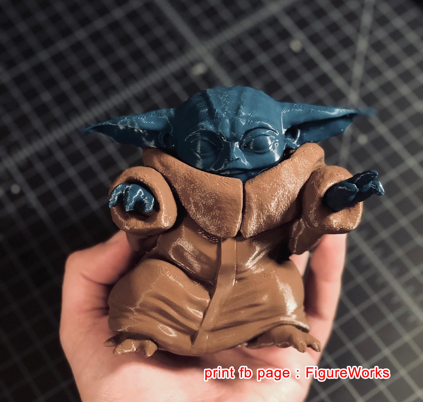 baby yoda force 3D print model_1