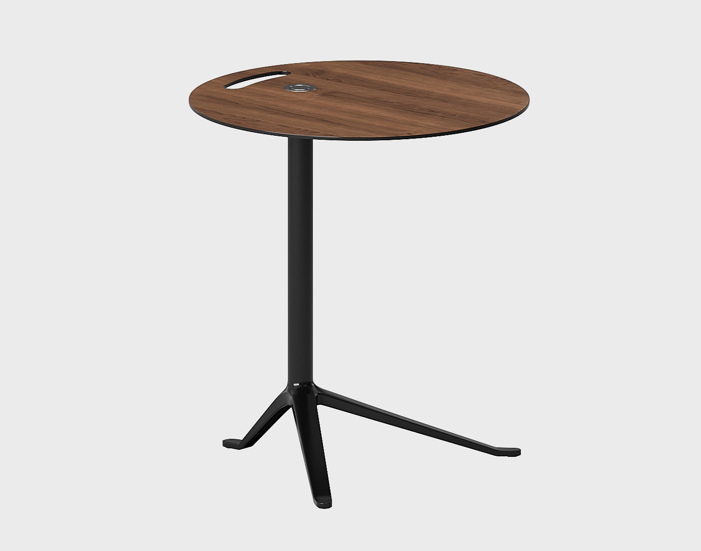 Table Set marble with metal legs 3D model_4