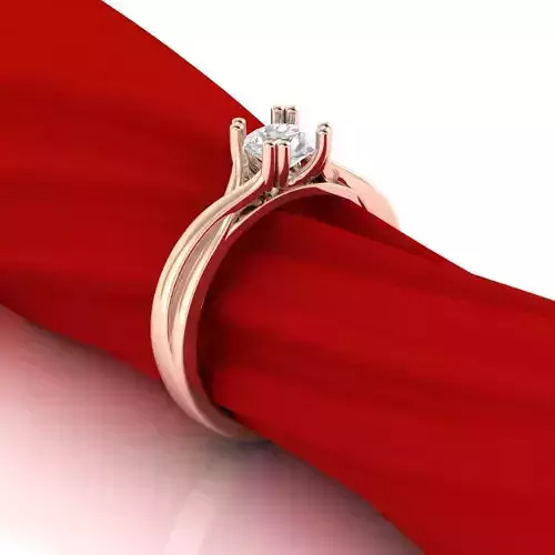 Contexture engagement ring