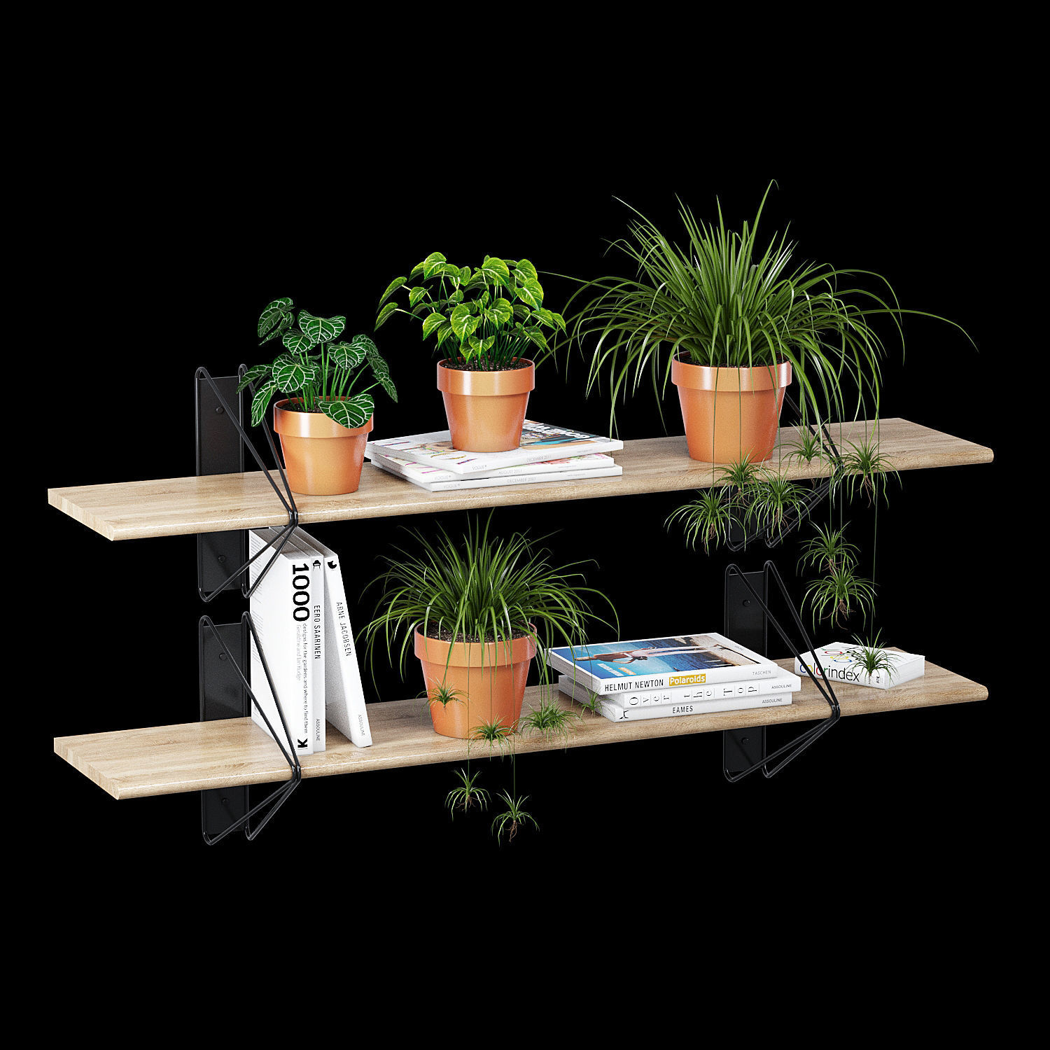 Strut shelving system 3D model | CGTrader