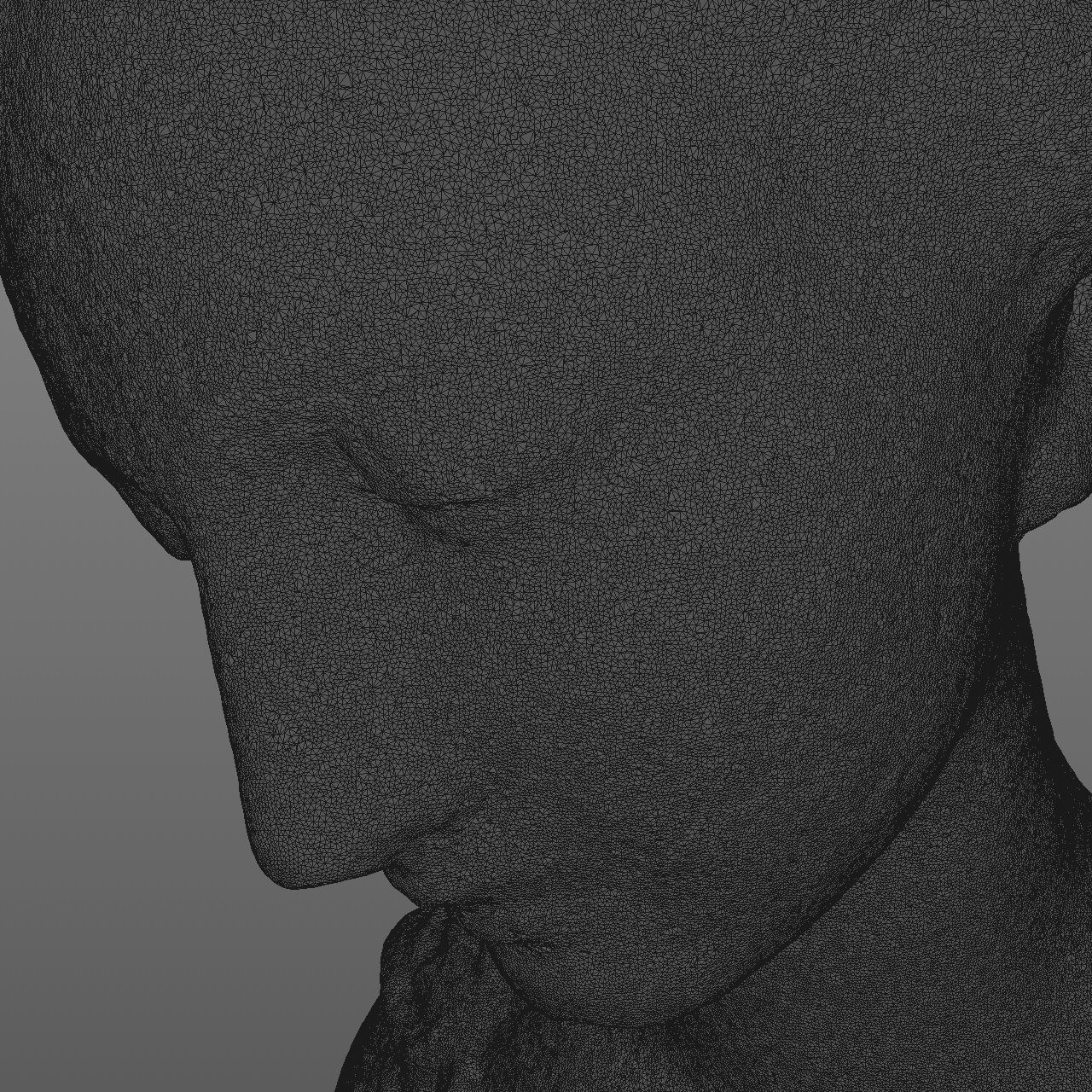 Statue of a nymph girl without arms 3D model_15