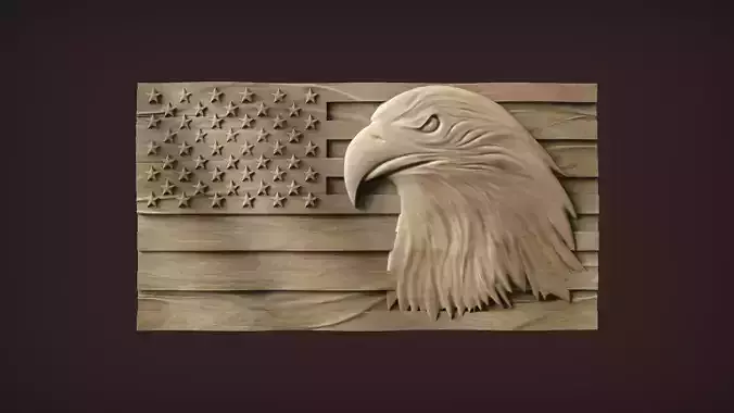 American Flag and Eagle