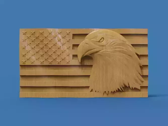 American Flag and Eagle